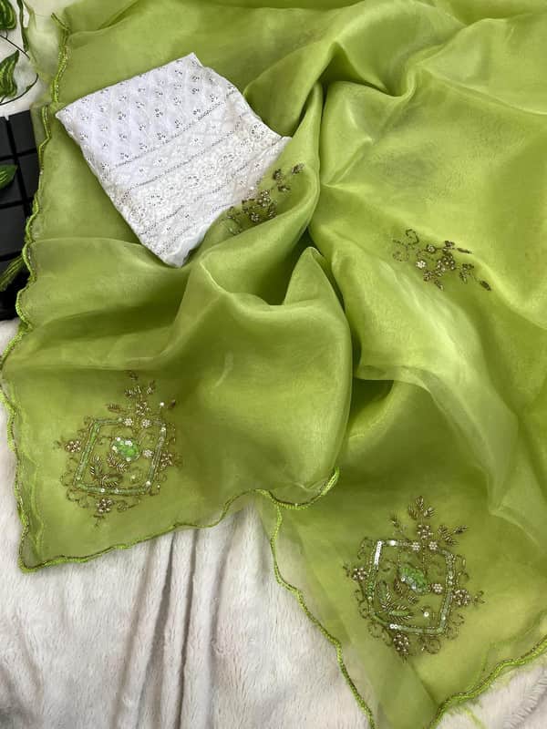 Beautiful Banarasi Designer Chiffon Saree