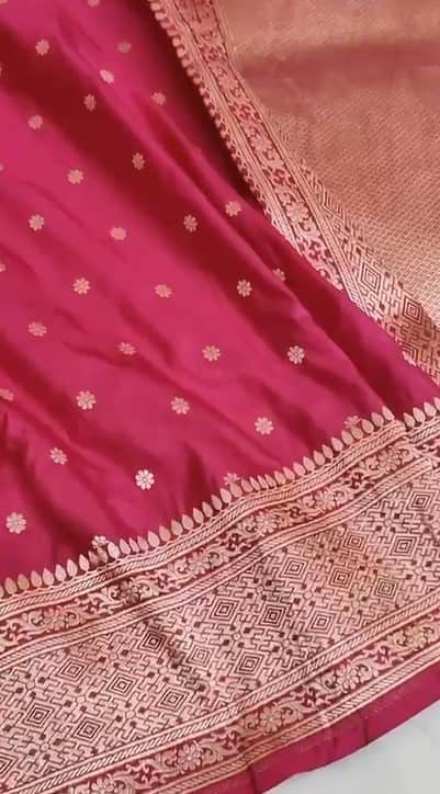 Beautiful Banarasi Handwoven Pure Katan Silk Handloom Saree