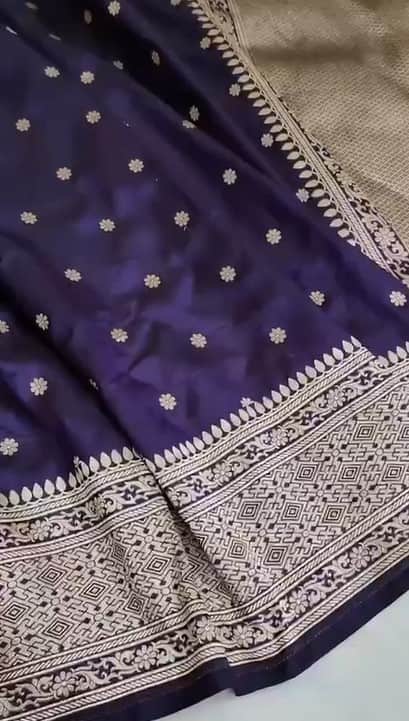 Beautiful Banarasi Handwoven Pure Katan Silk Handloom Saree