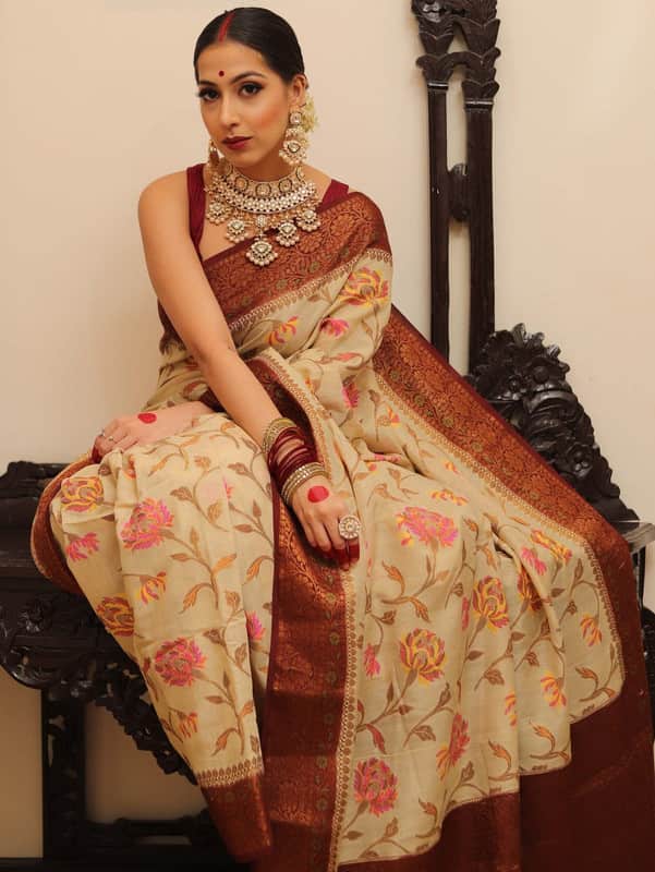 Beautiful Banarasi Pure Georgette Silk Saree