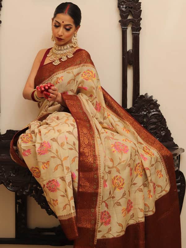 Beautiful Banarasi Pure Georgette Silk Saree