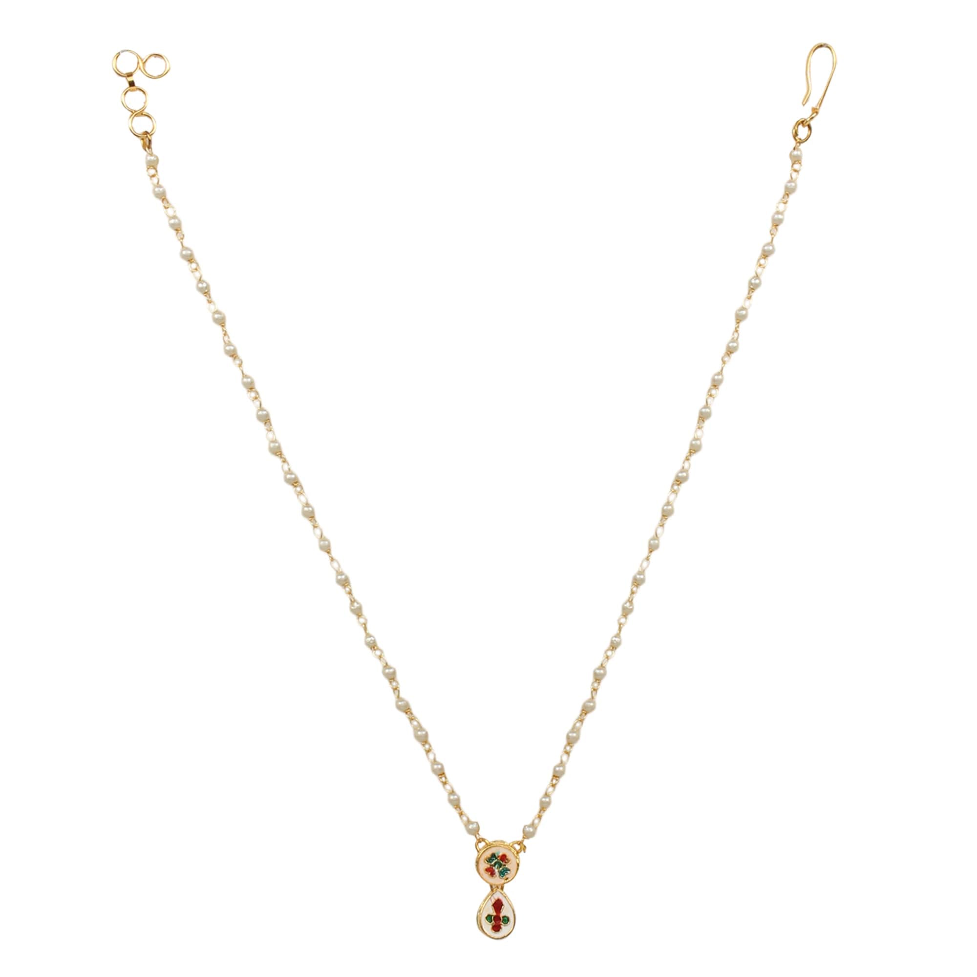 Beautiful Pearl Choker Kundan Beaded Necklace