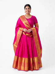 Kanjeevaram Silk Lehenga Set - Traditional Bridal