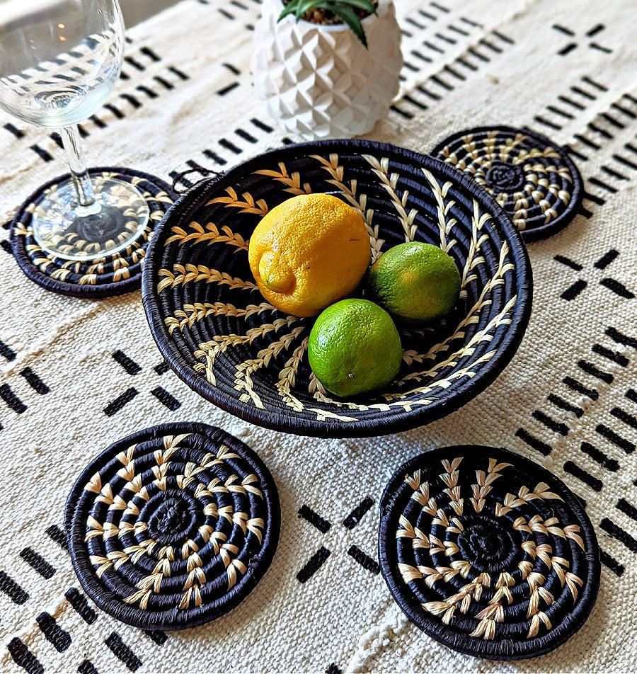 Small Woven Raffia African Baskets {Multiple Colors}