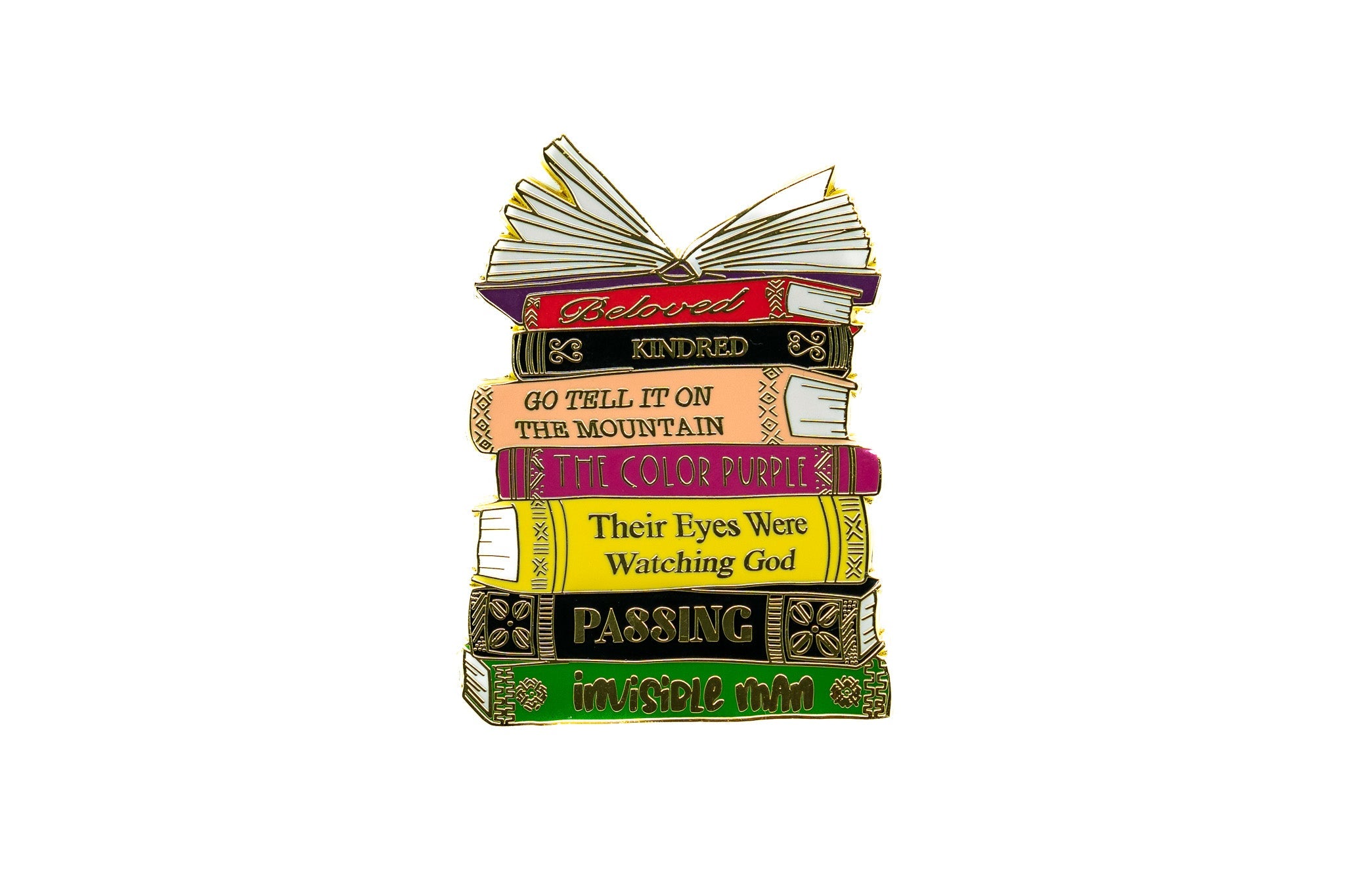 Enamel Pin: Black Literary Classics
