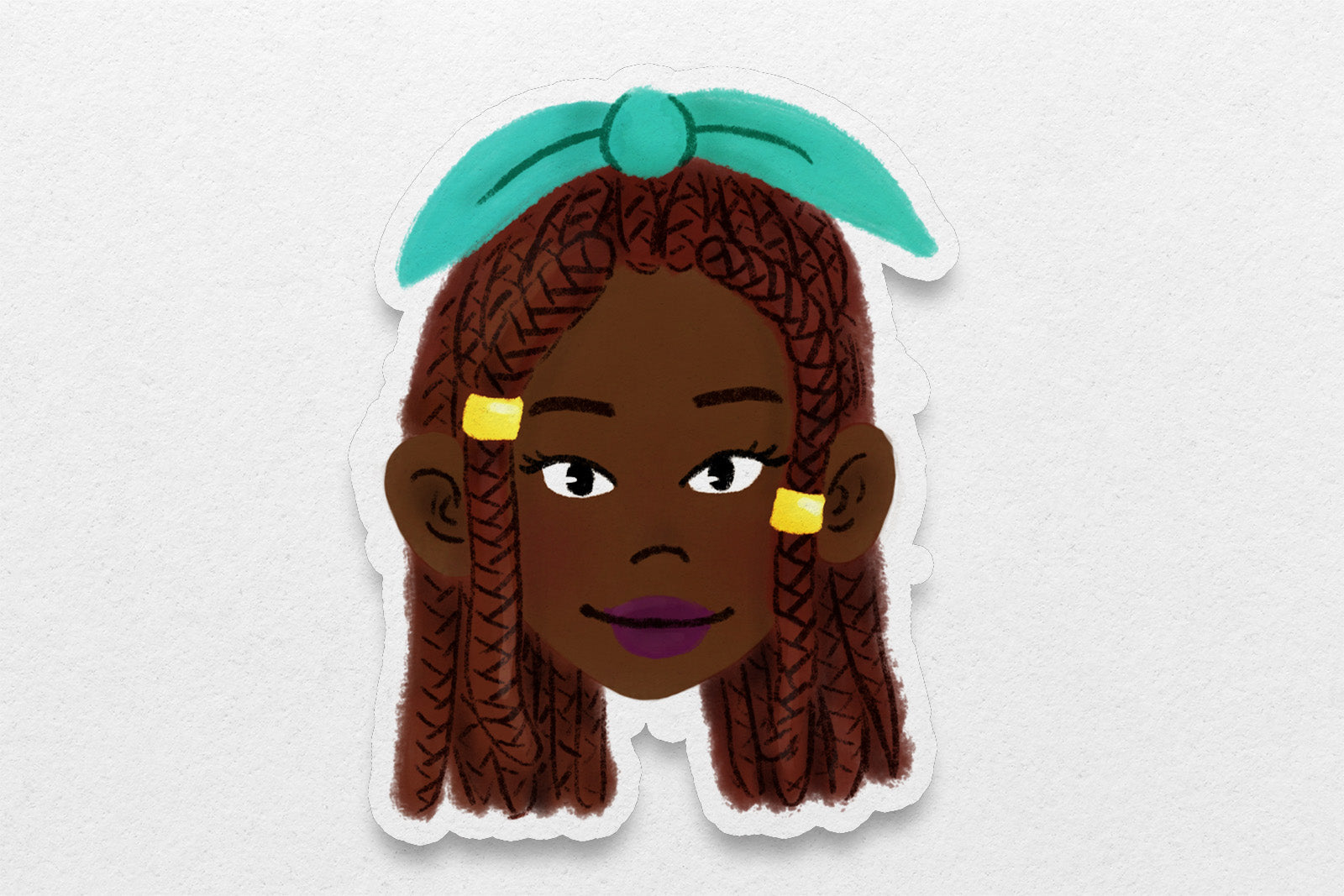 Black Girl Hairstyles Stickers: Braids