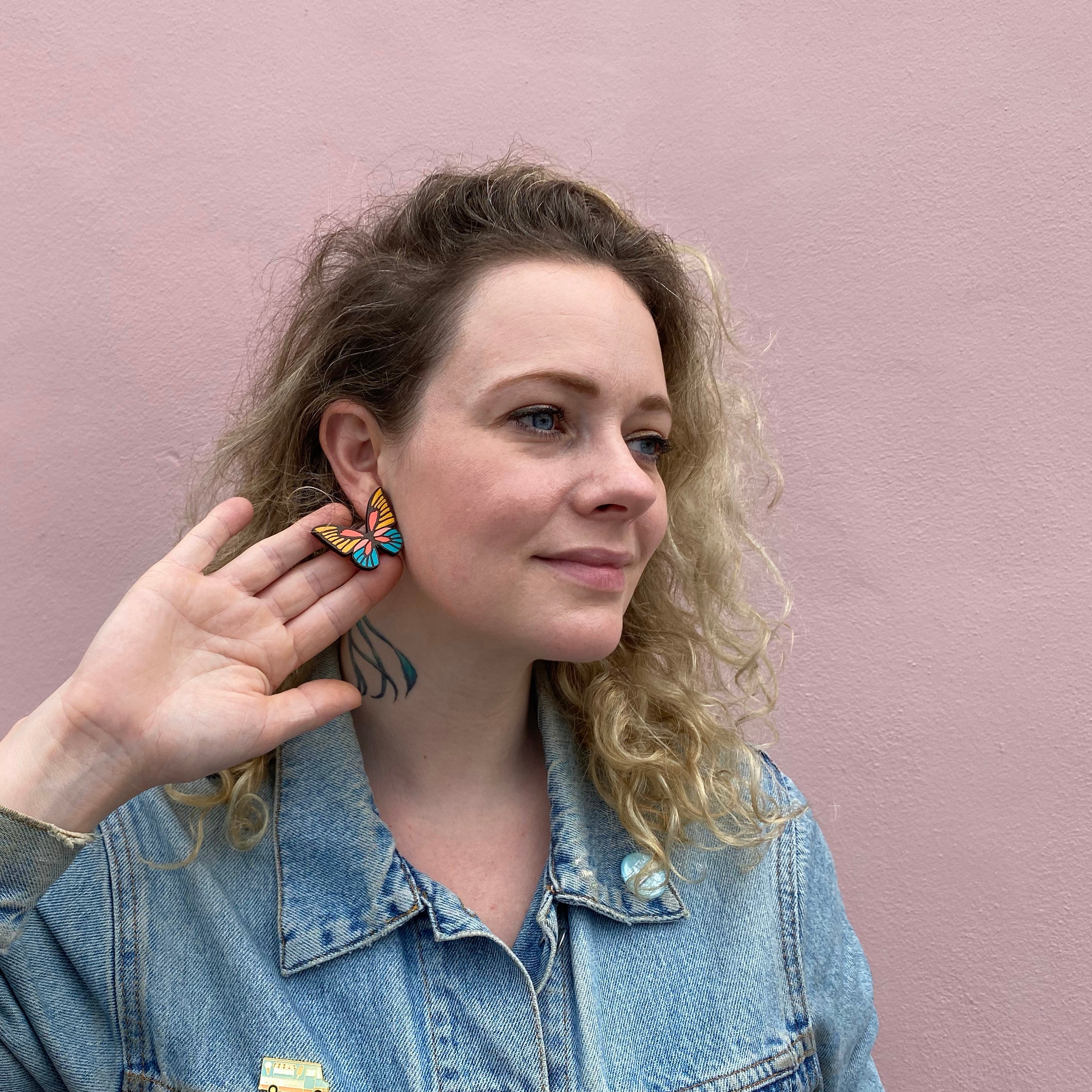 70s Butterfly Studs