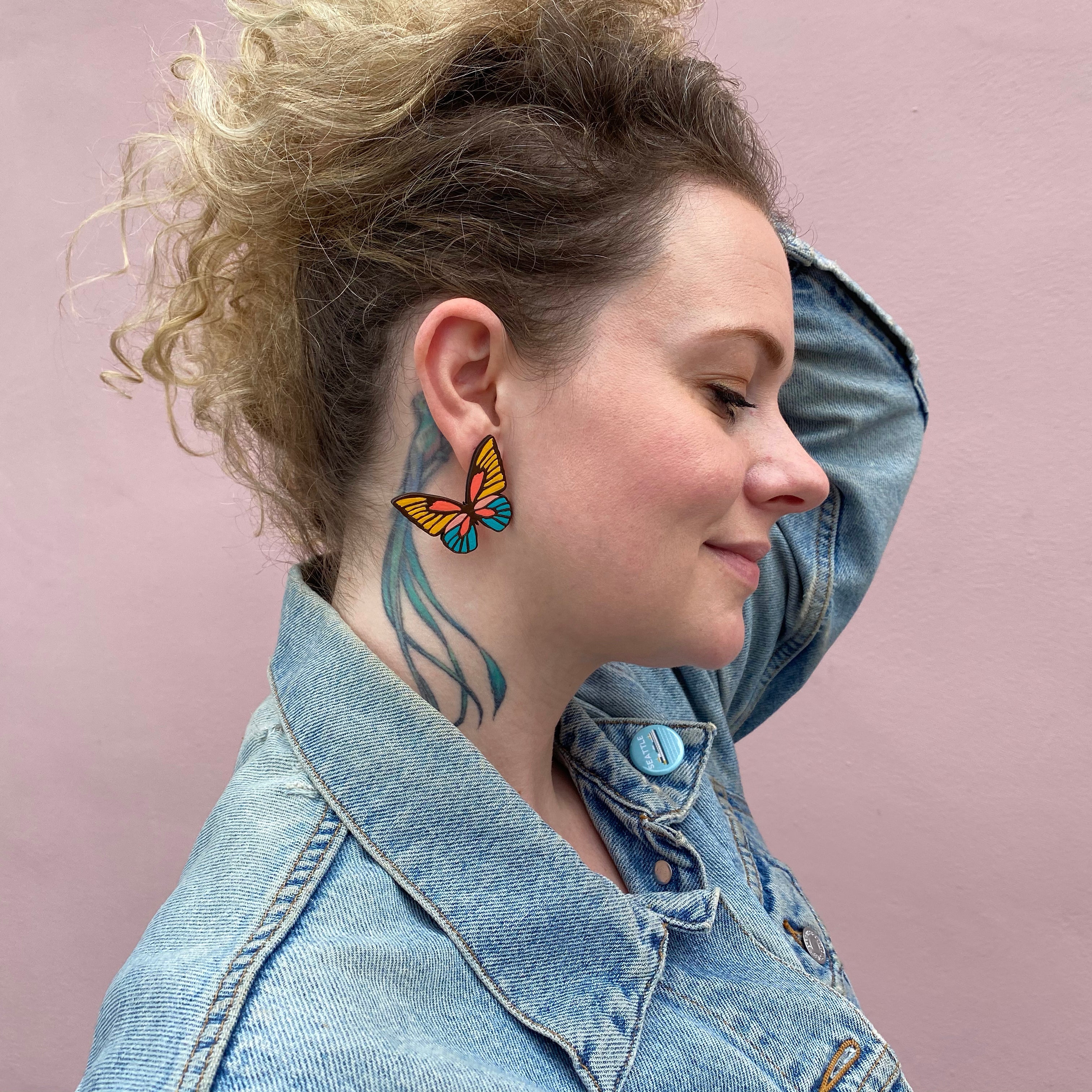 70s Butterfly Studs