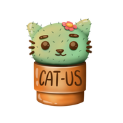 Cat-us Sticker