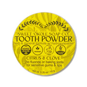 Citrus & Clove Tooth Powder with 5% Hydroxyapatite, Microbiome-Friendly
