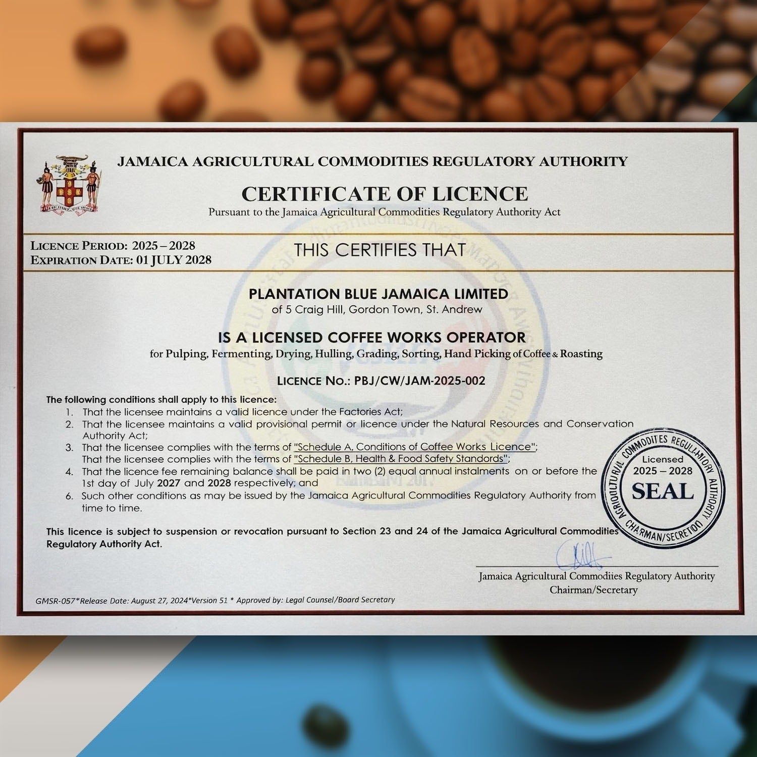 8oz Jamaica Blue Mountain Coffee Beans – 100% Authentic Flavor