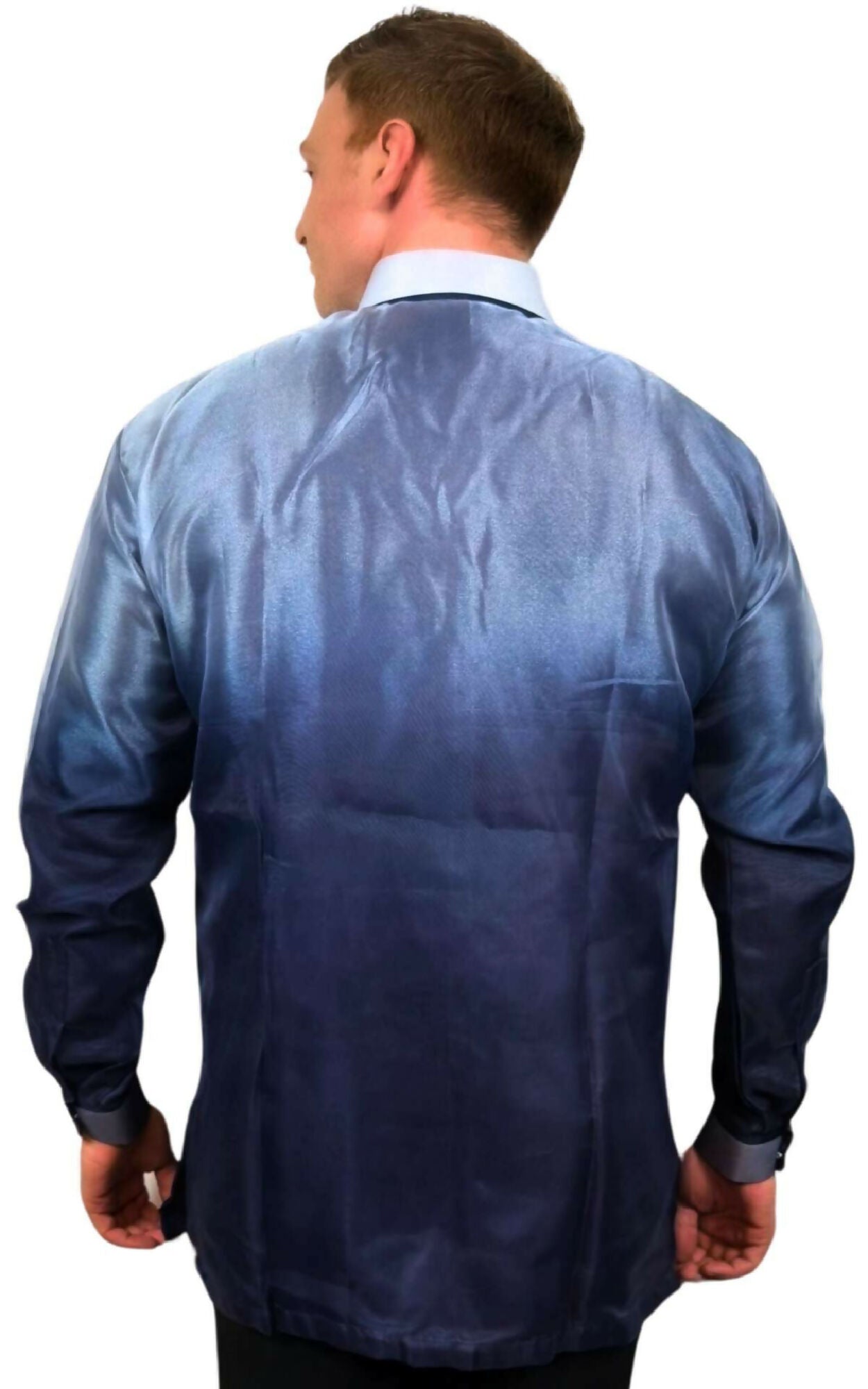 Mens Barong Tagalog - Navy