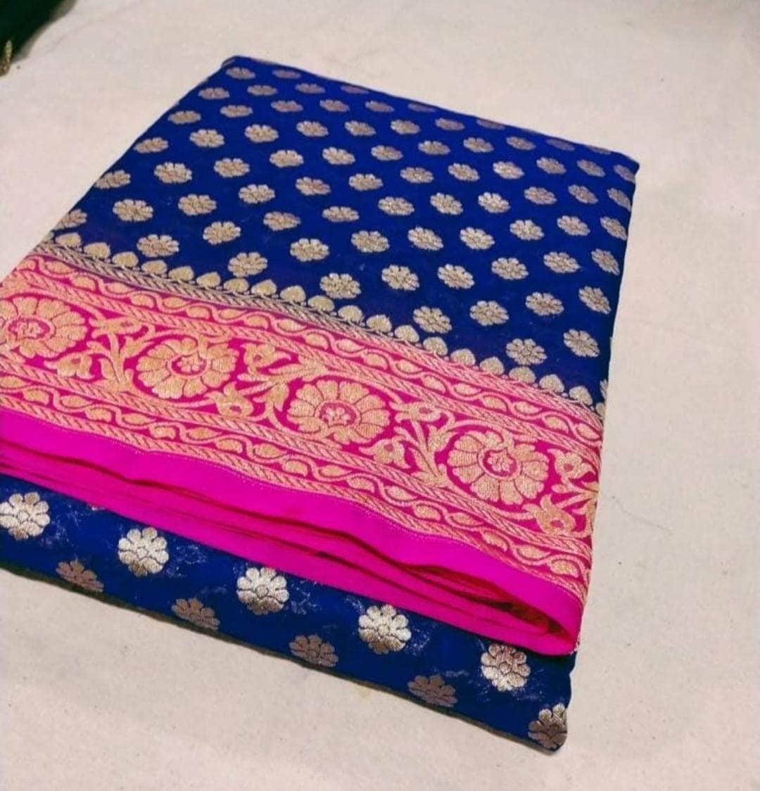 Designer Banarasi  Georgette Chiffon - Silk Saree