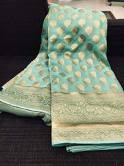 Designer Georgette Banarasi Khaddi Saree