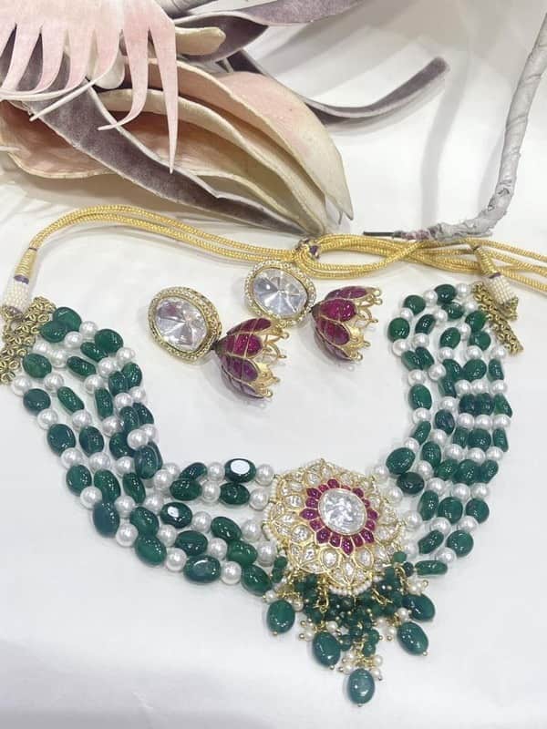 Designer Handmade Fusion Choker Necklace Set
