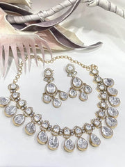 Designer Moissanite Fusion Necklace Set