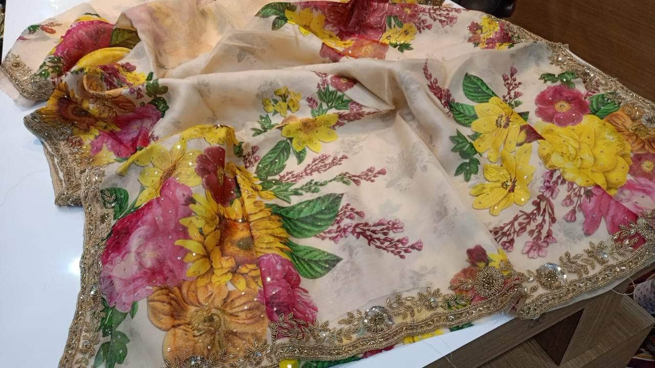Designer Pure Organza Saree