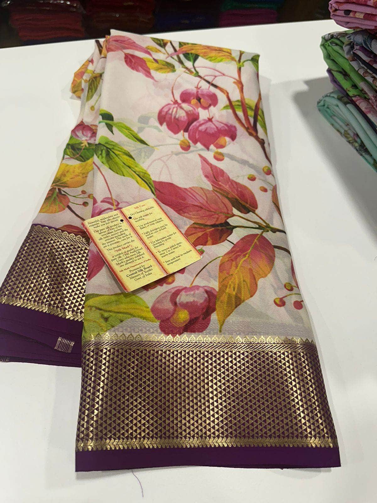 Digital Print Mysoore Silk Saree