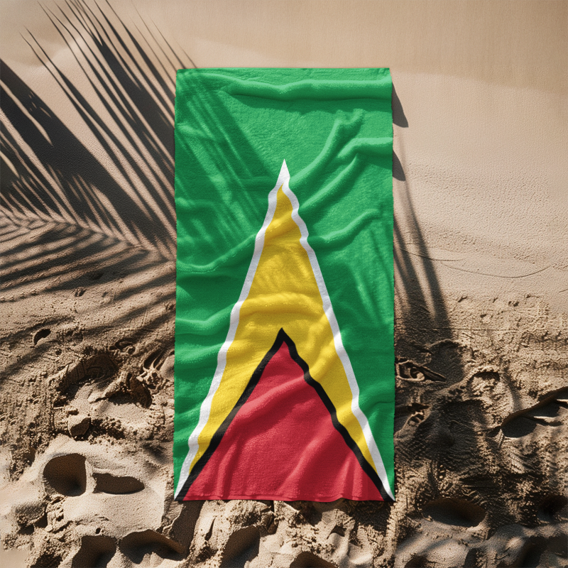 Guyana Flag Beach Towel