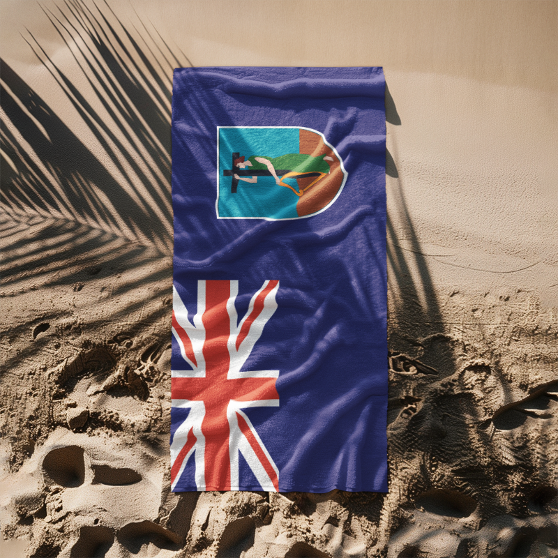 Montserrat Flag Beach Towel