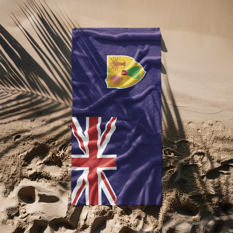 Turks & Caicos Flag Beach Towel