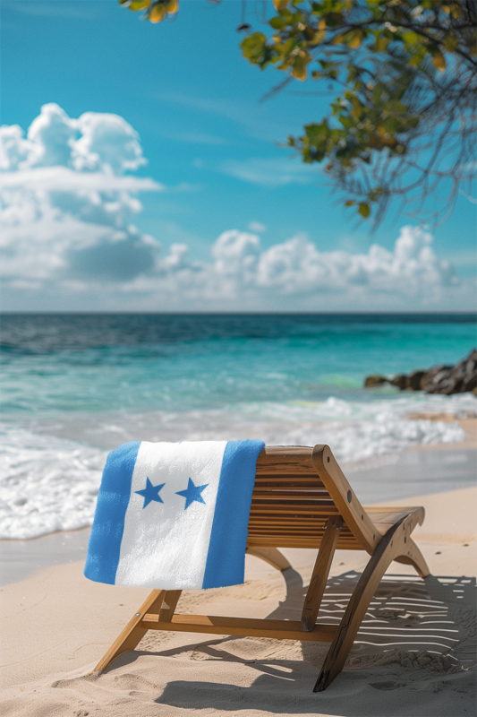 Honduras Flag Beach Towel