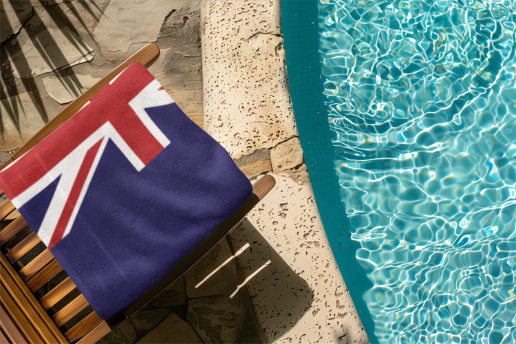 Turks & Caicos Flag Beach Towel