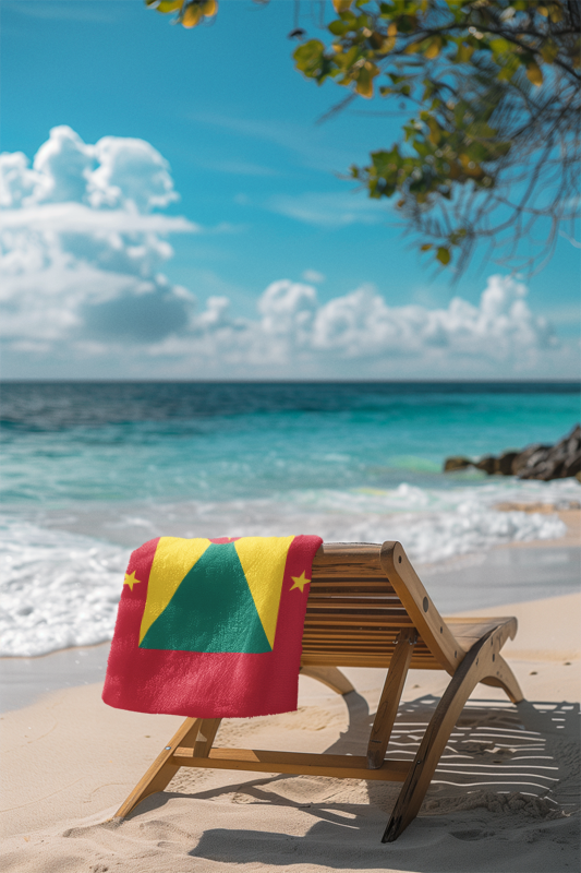 Grenada Flag Beach Towel