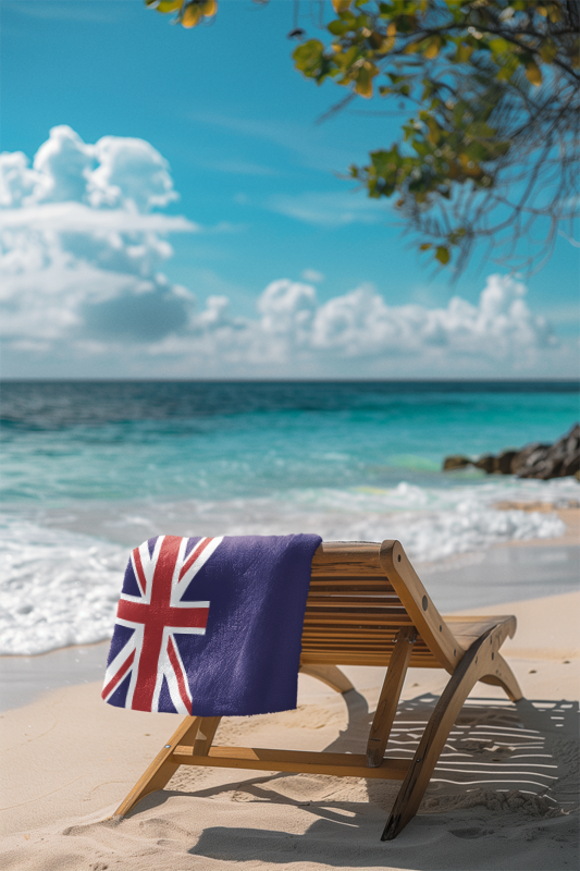 Turks & Caicos Flag Beach Towel