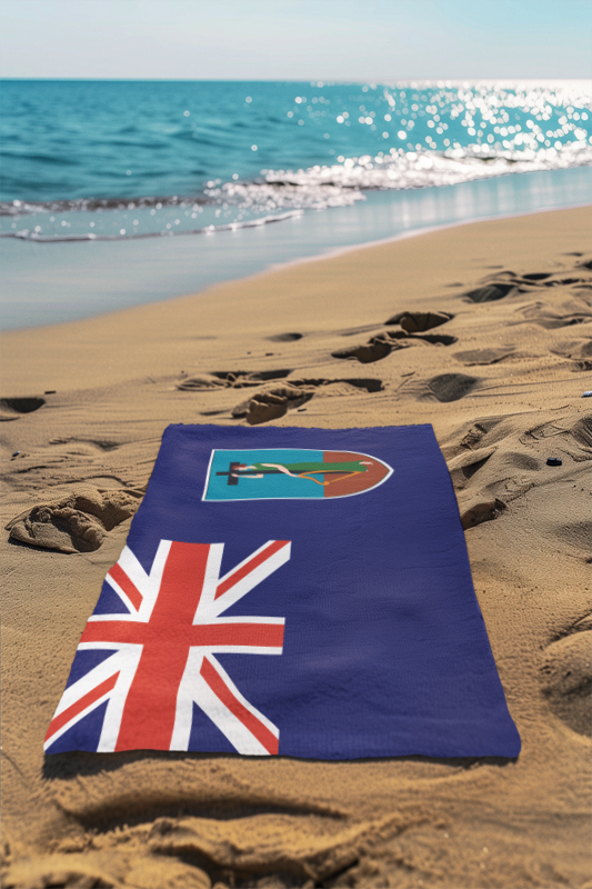 Montserrat Flag Beach Towel