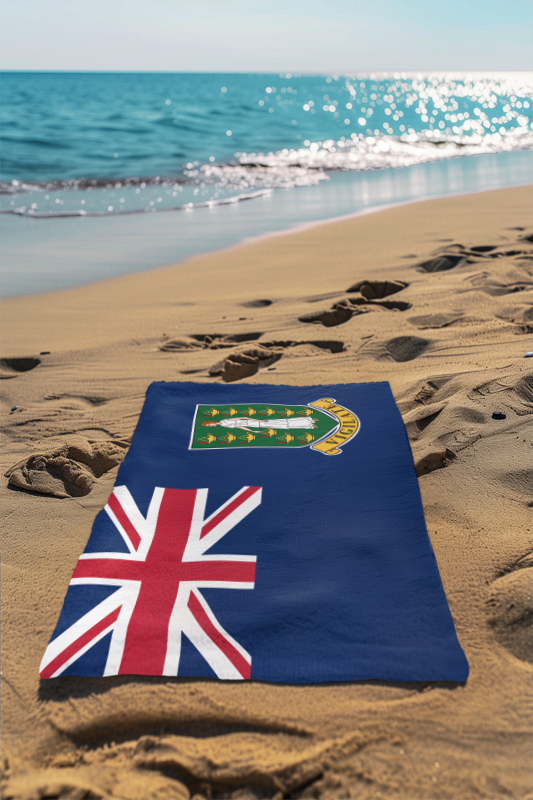 British Virgin Islands Flag Beach Towel