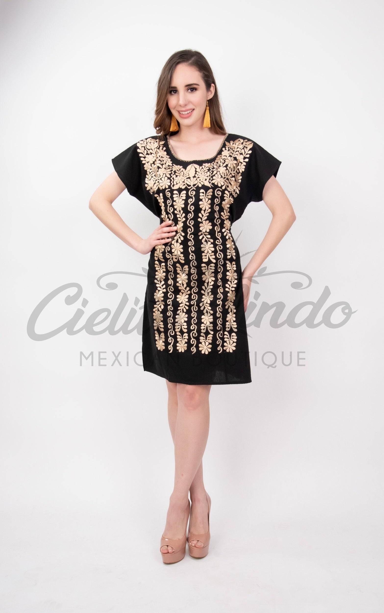 Susana Embroidered Mini Dress