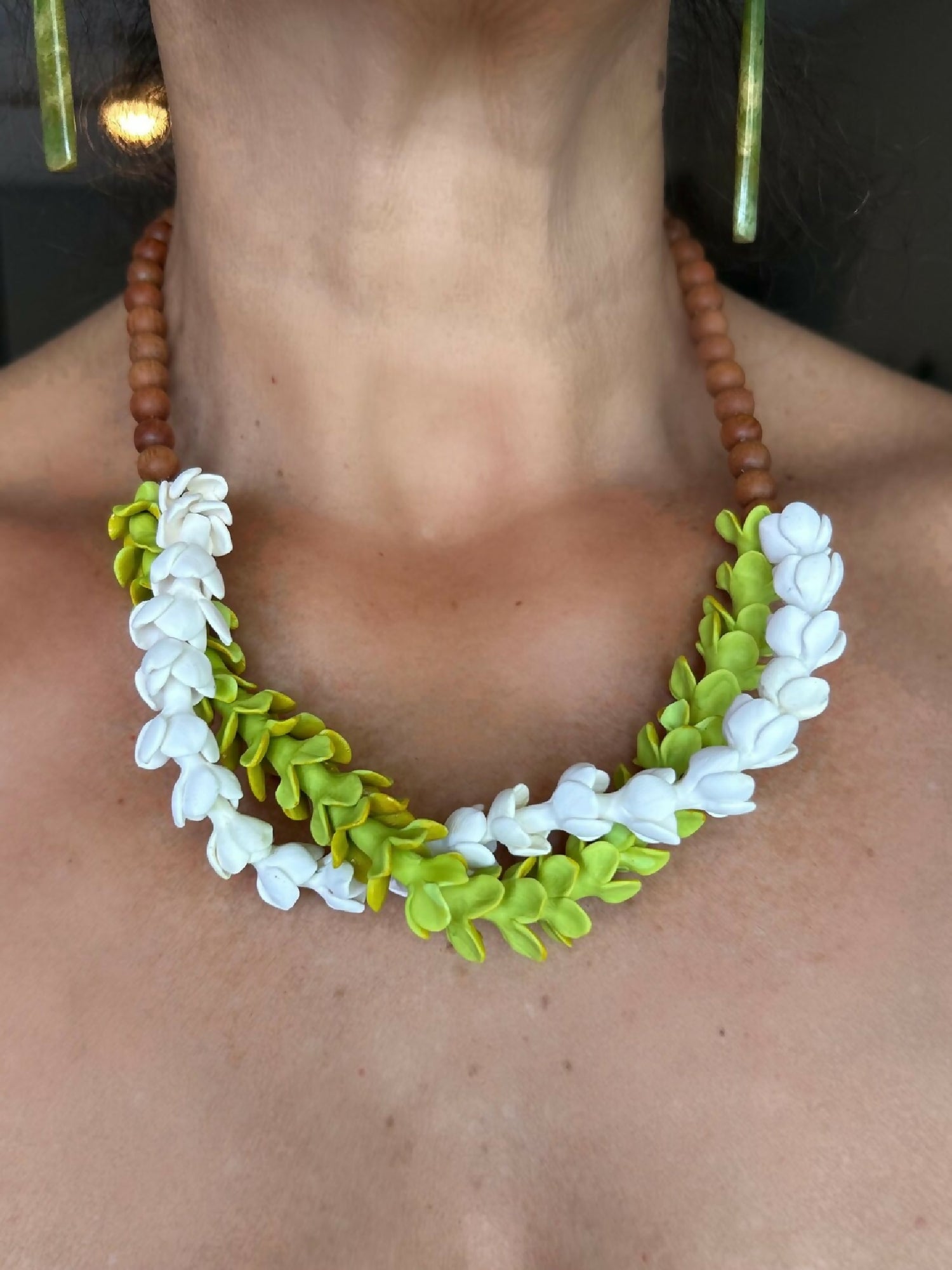 Pakalana and Pikake Entwined with Iliahi - Choker