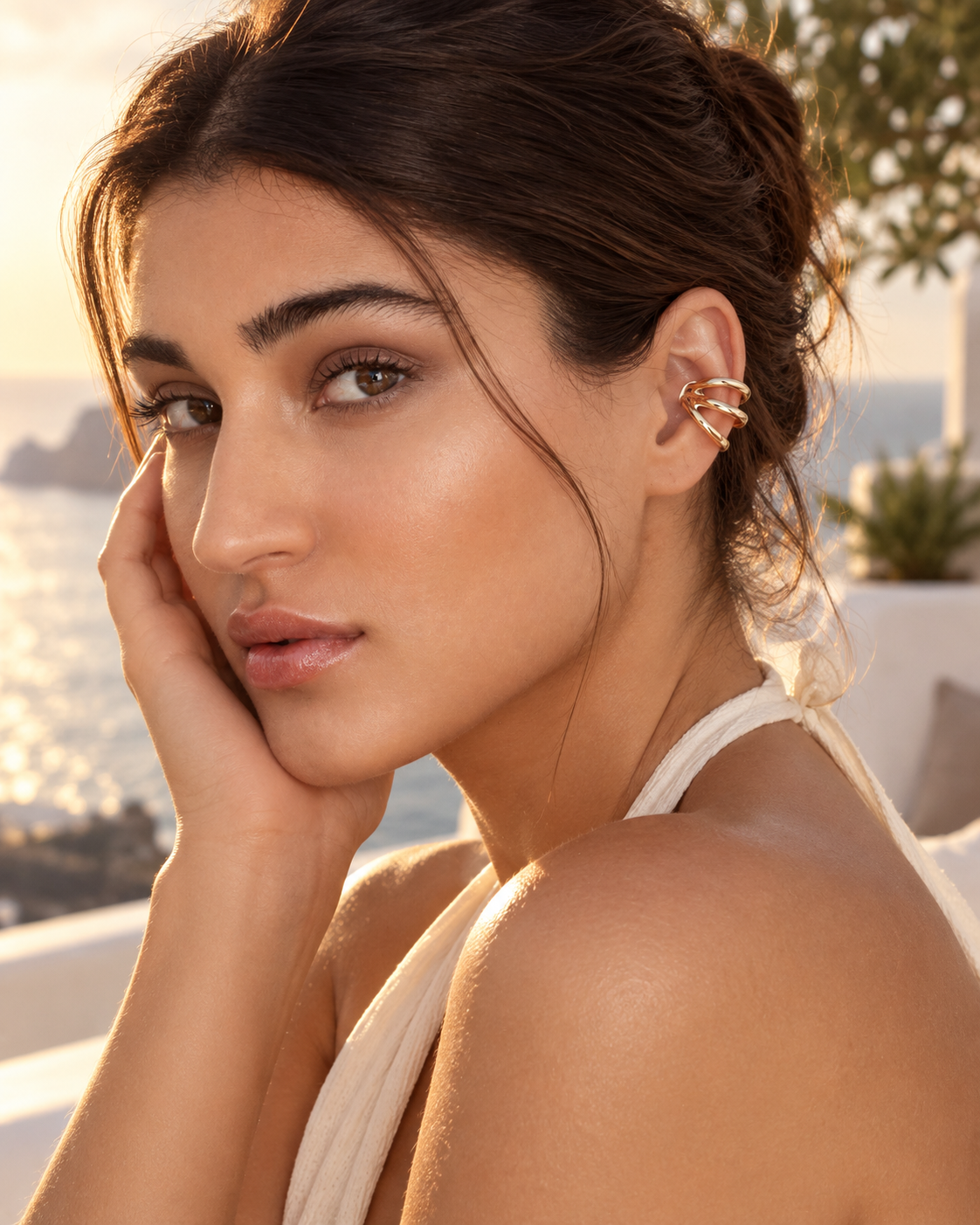 Ellen Triple Strand Ear Cuff