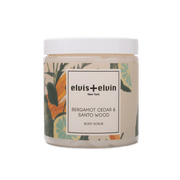 elvis+elvin Bergamot Cedar & Santo Wood Blend Body Scrub with Dead Sea Salt 300ml
