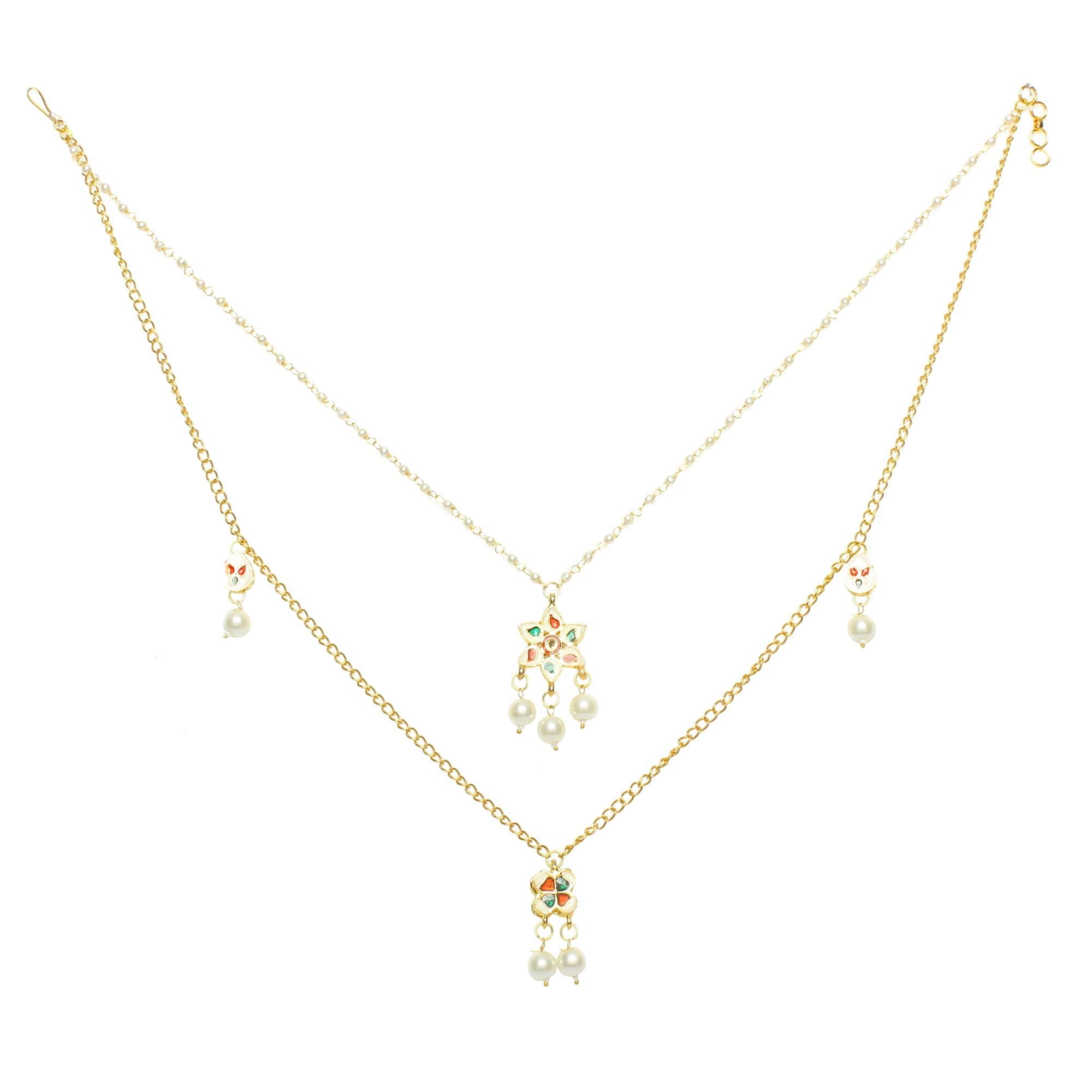 Embellished Multi Layered Kundan Necklace