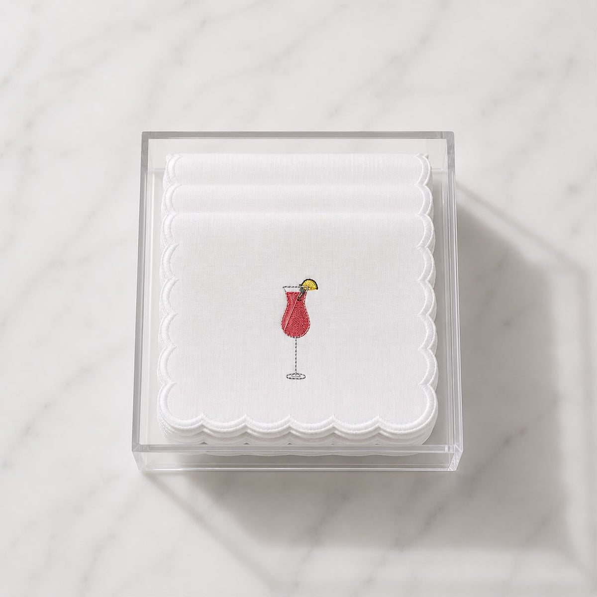 Embroidered Cocktail Napkin (Set of 6)