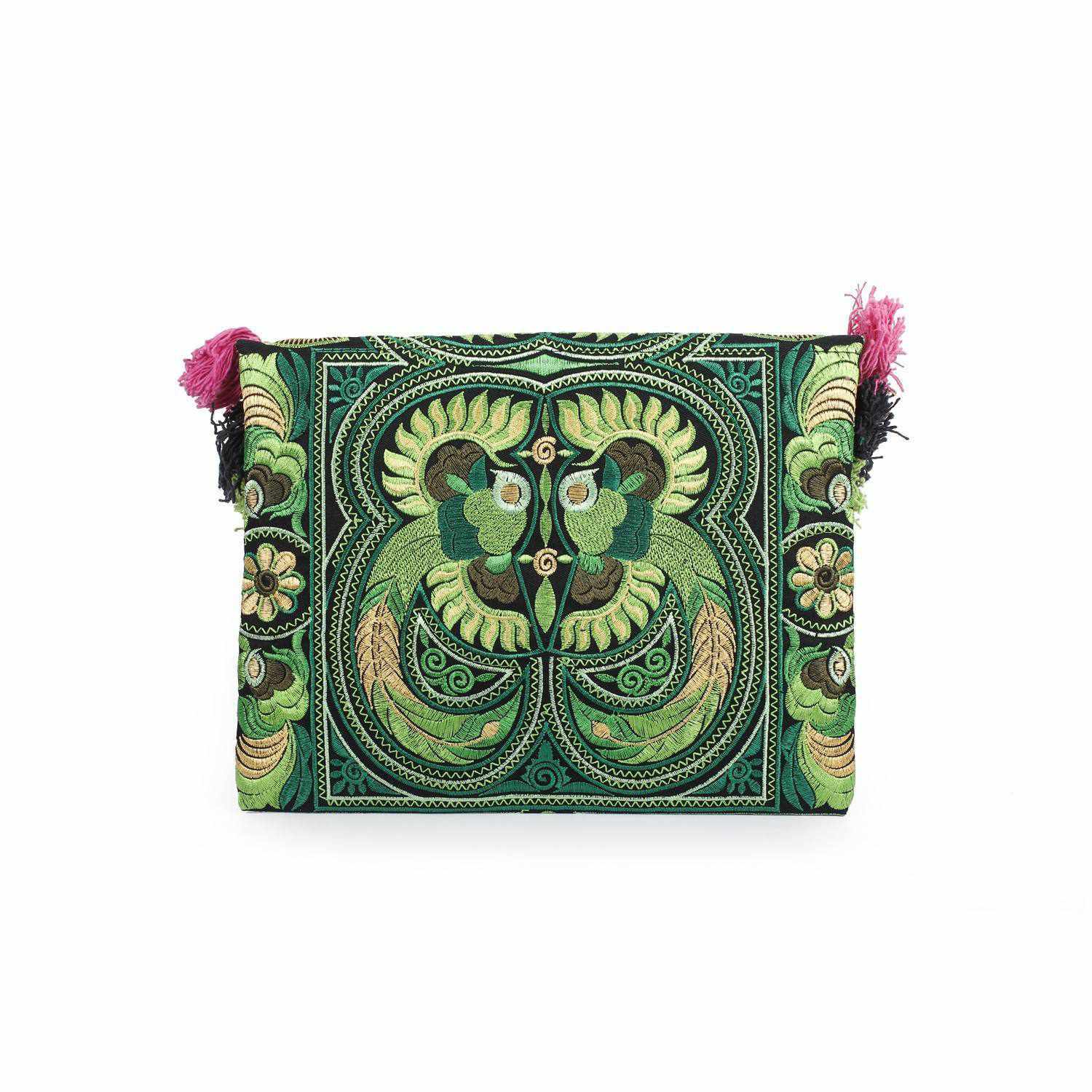 Embroidered Multi Tassel Clutch Bag iPad Case – Thailand