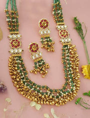Exclusive Long Pearl Beaded Jewelry Set