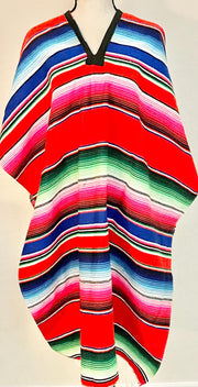 Adult Mexican Saltillo Poncho Sarape Poncho Sarape Saltillo Mexicano