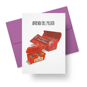 Father’s Day Card – Aprendí del Mejor (Toolbox Design)