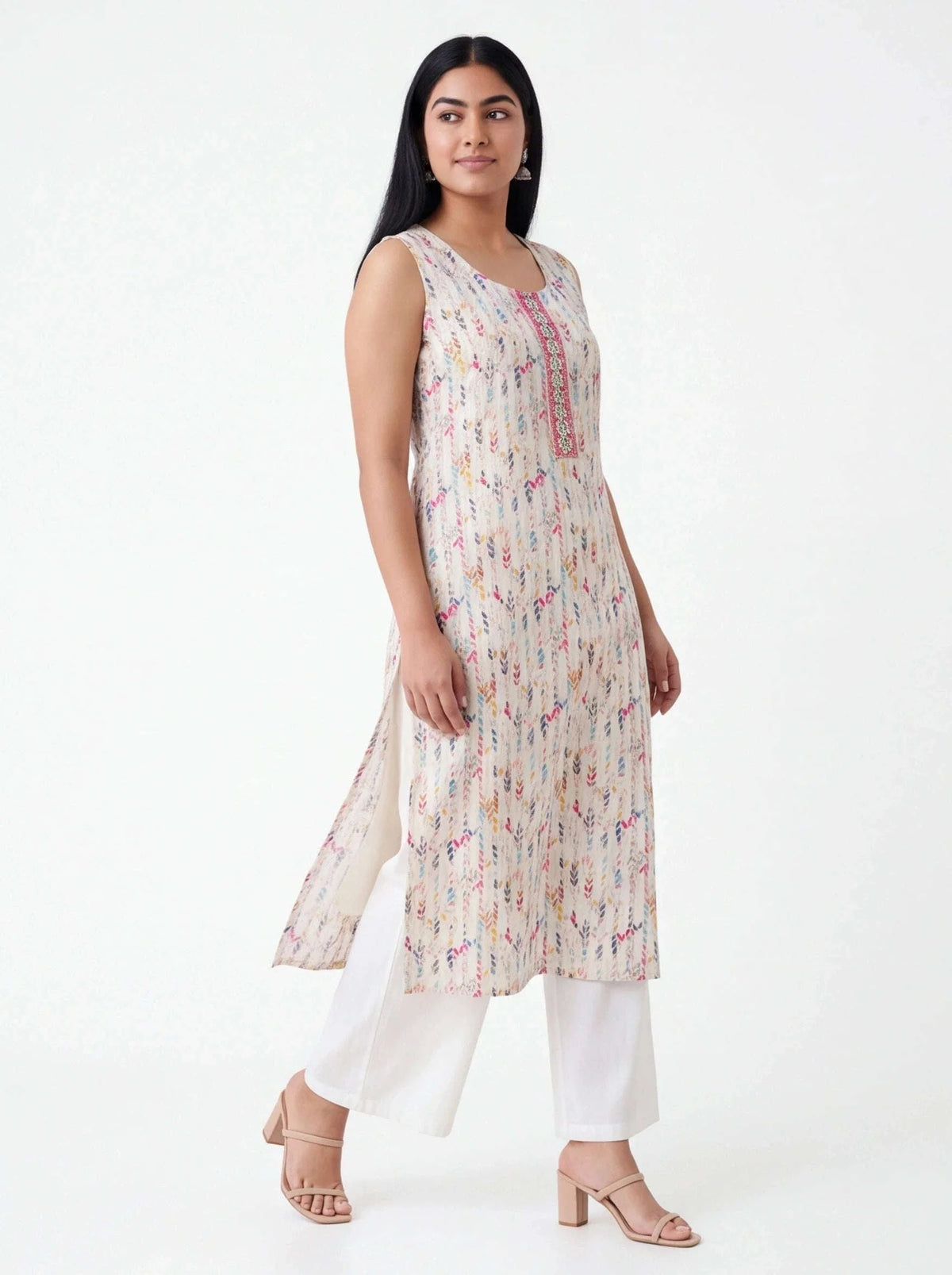 Chikankari printed Kurti