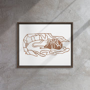 Minimalist Bird Island Canvas