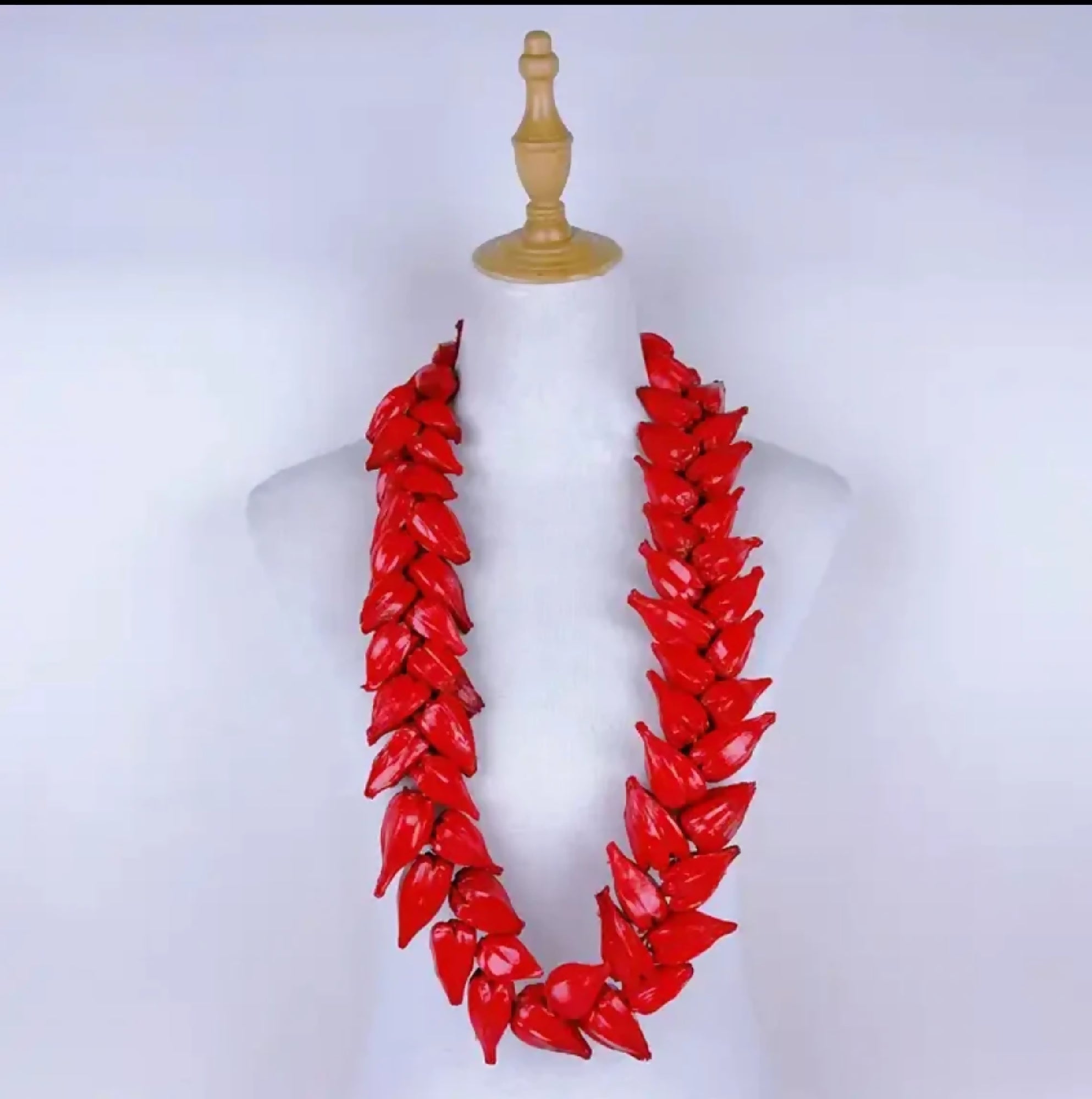 Traditional Ula Fala Necklace - Handmade Polynesian Seed Necklace