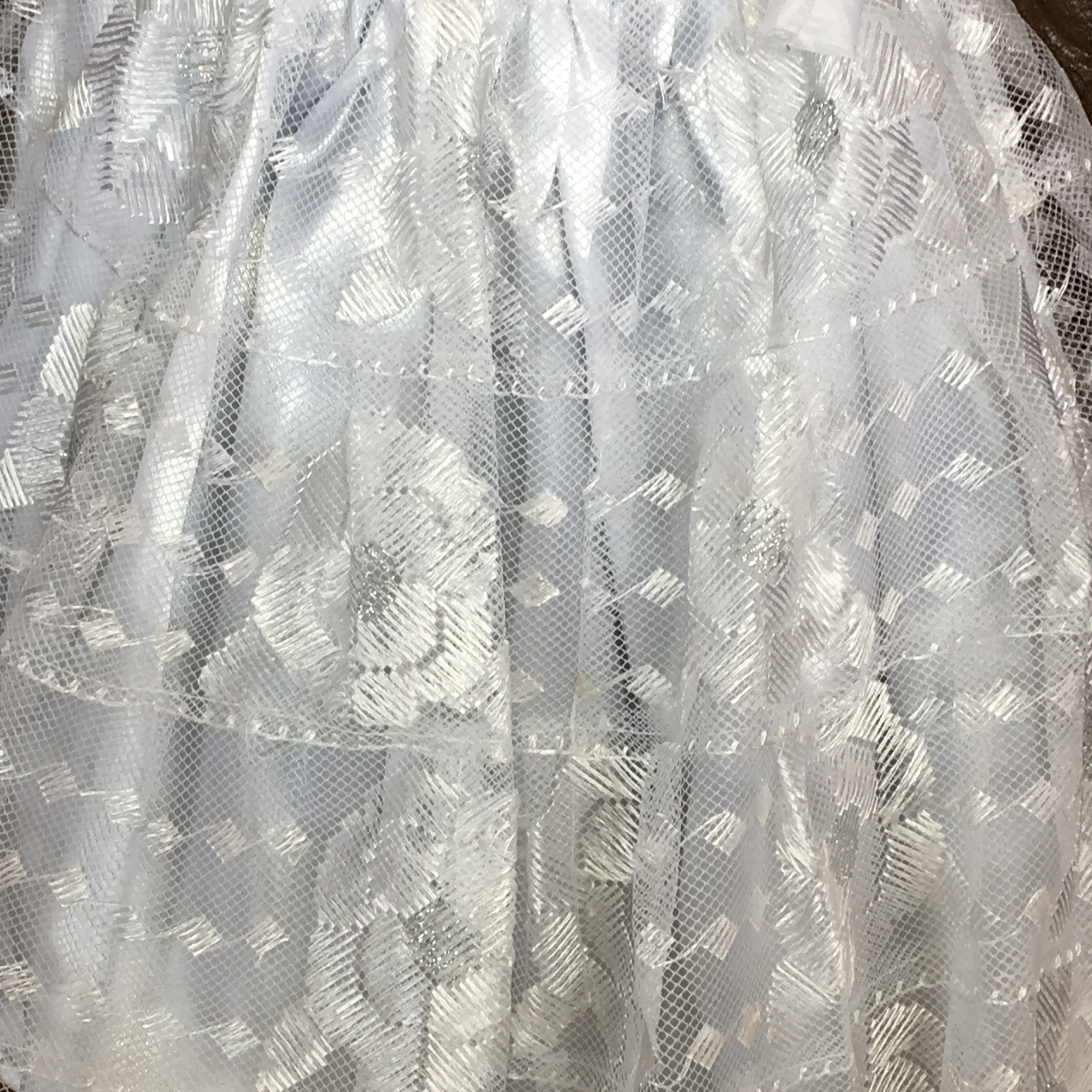 Mexican Chiapaneca Dress for Girls White/White
