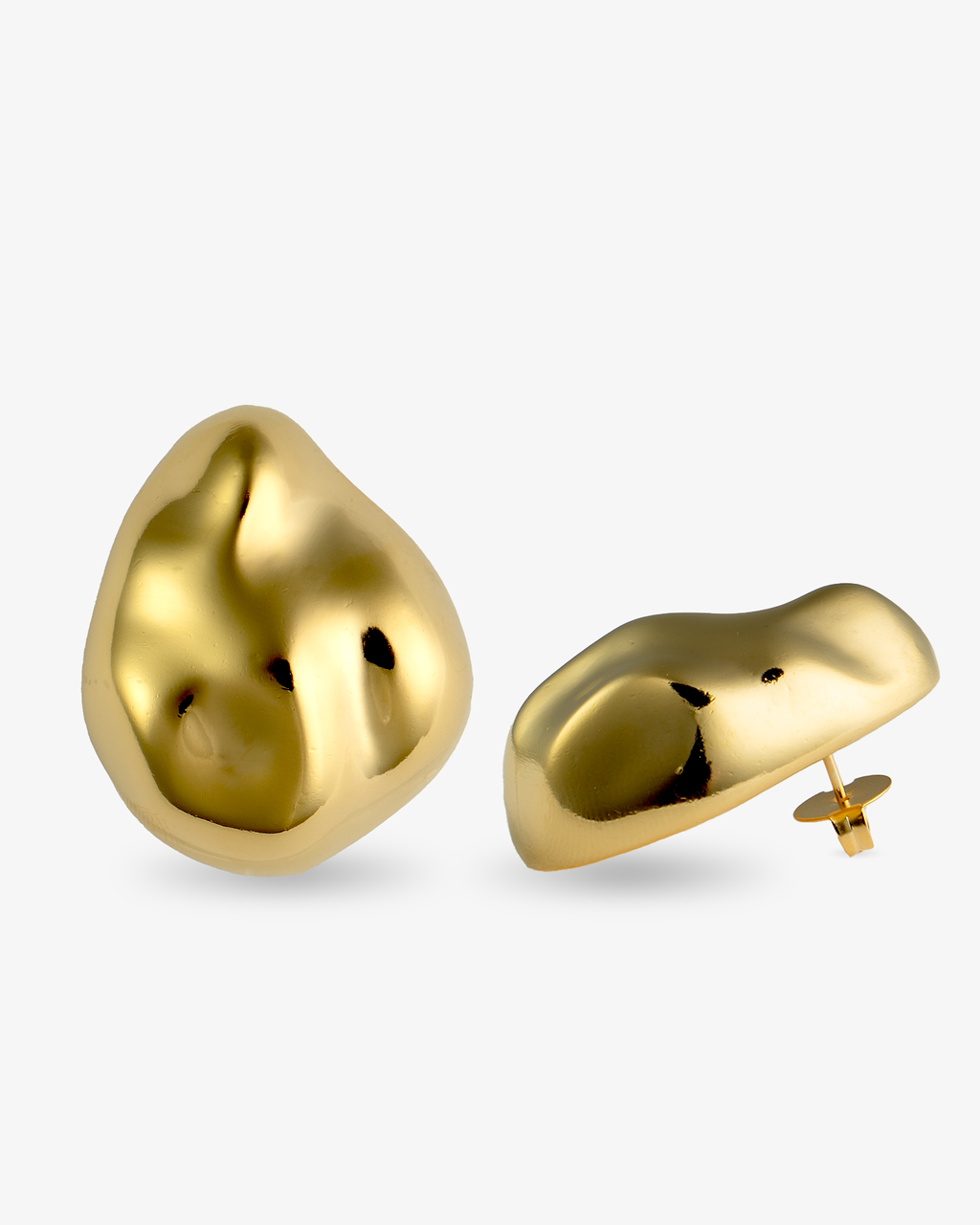 Giselle Dented Dome Earrings