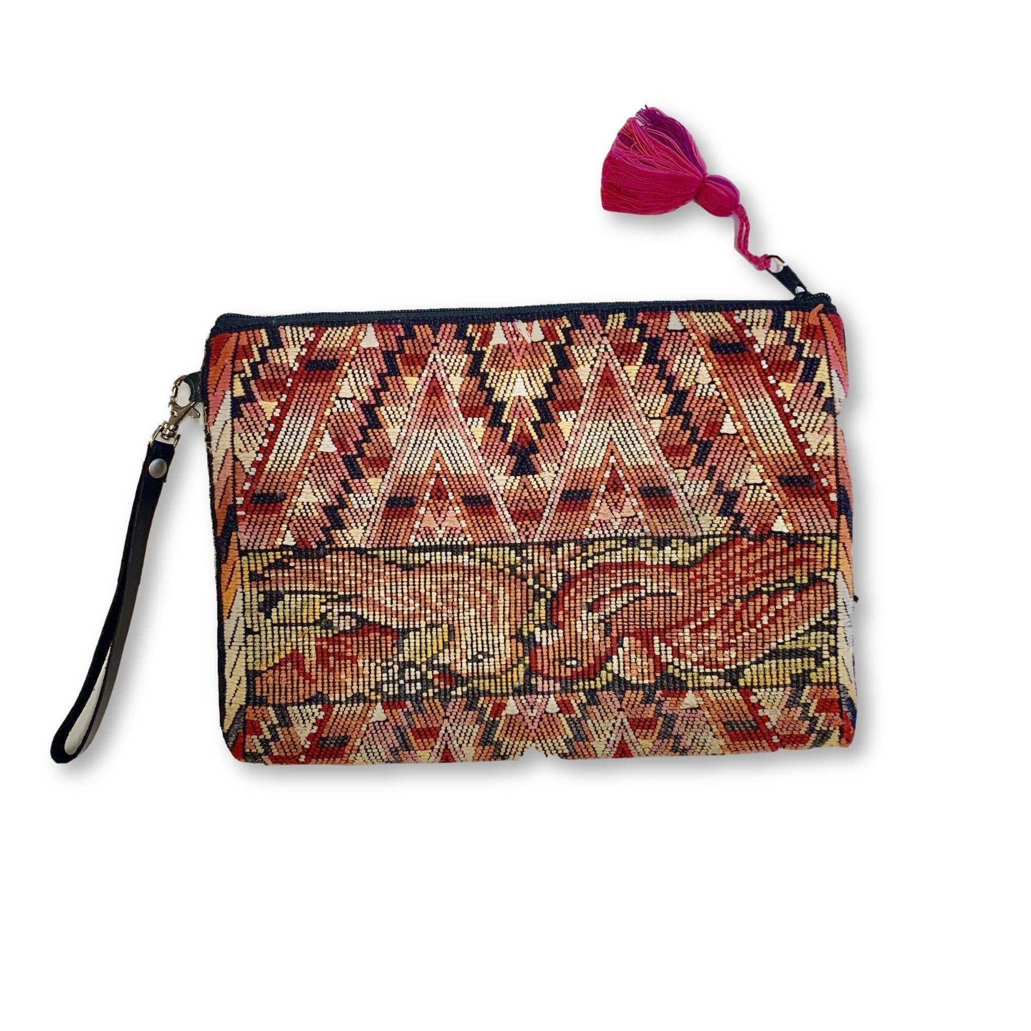 Gitana Huipil Upcycled Wristlet - Guatemala