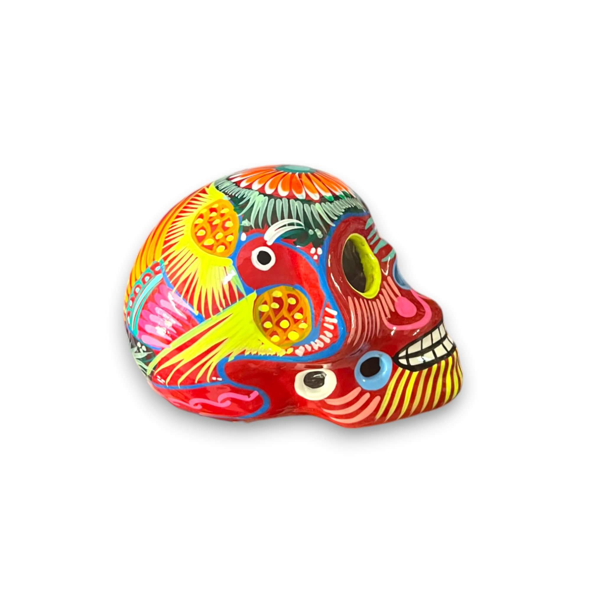 Guerrero Calavera Skull | Large Hand-Painted Day of the Dead Art