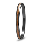 Gum Burl Bangle - Gunmetal