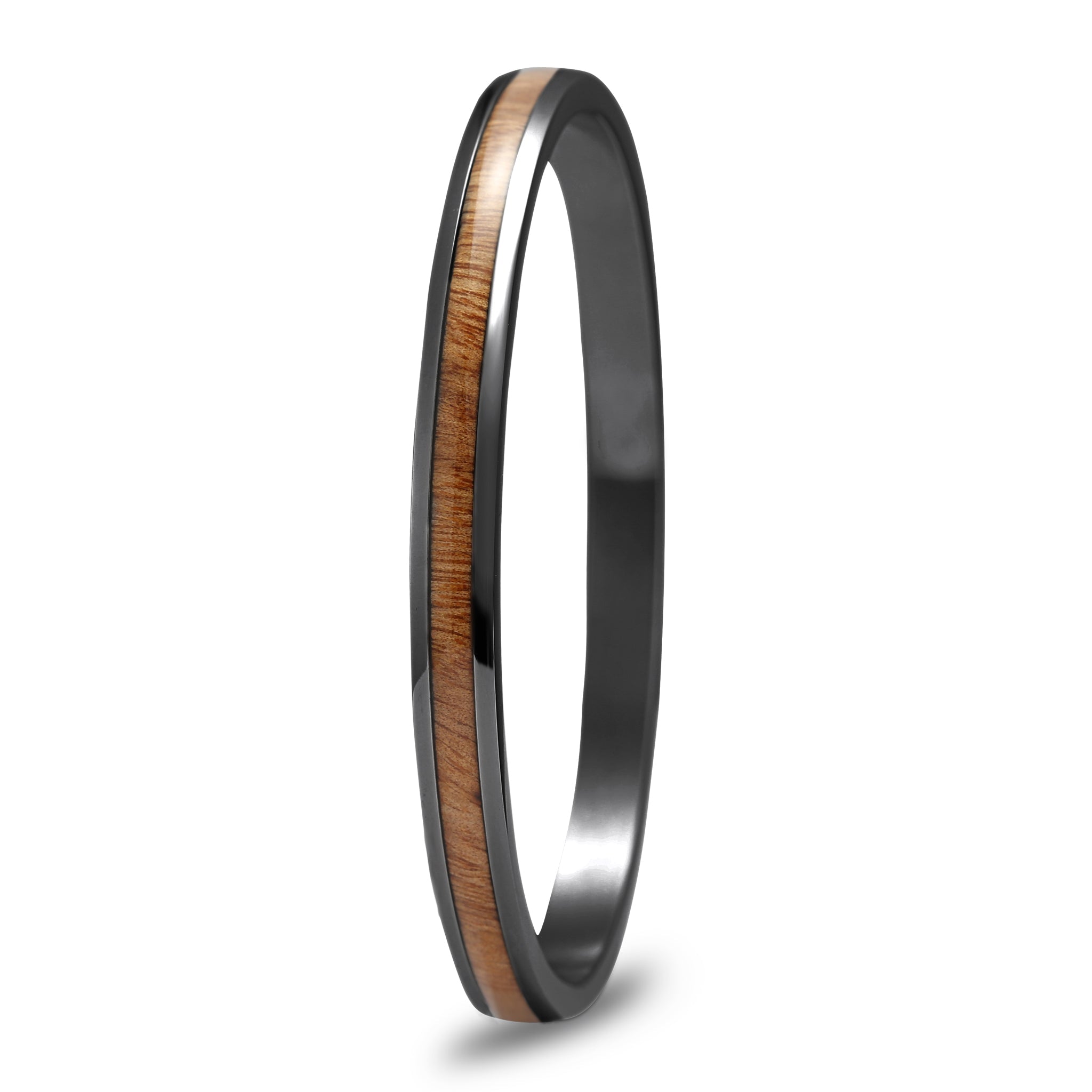 Gum Burl Bangle - Gunmetal
